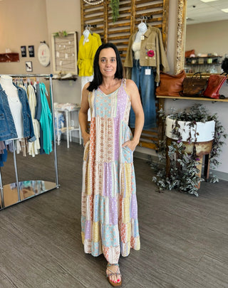 Patchwork Daydream Maxi Dress