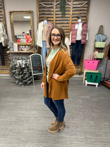 Chestnut Lightweight Soft Knit Cardigan