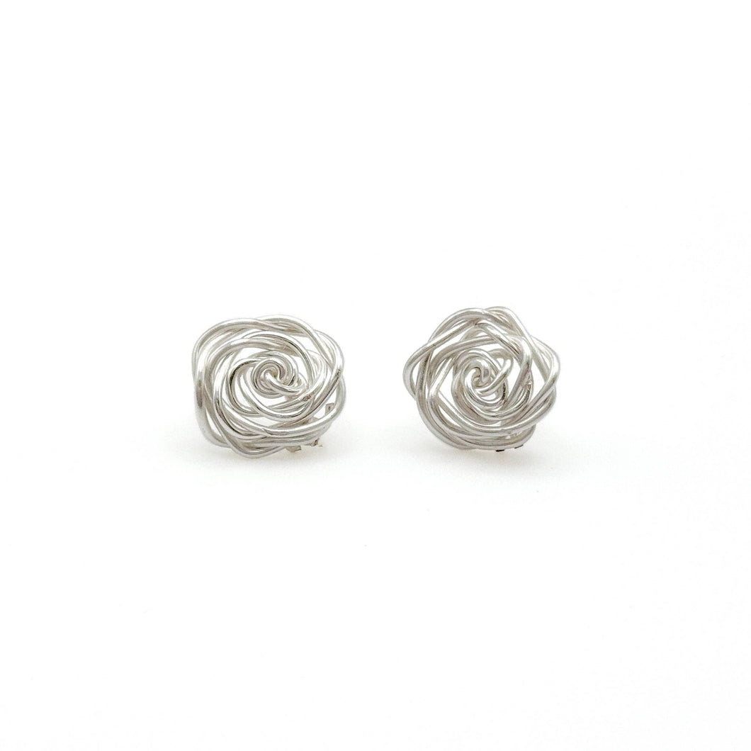 Rosette Stud Earrings