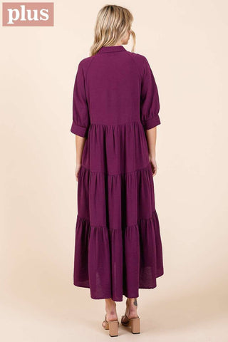 Deep Teal Tiered Maxi Dress