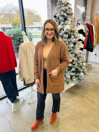 Forever Cozy Mocha Cardigan