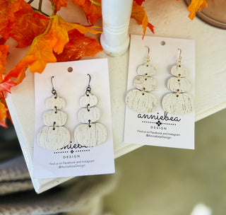 Vintage Stacked Pumpkin Earrings