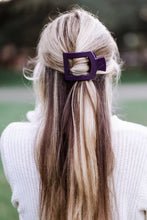 Load image into Gallery viewer, Square Flat Hair Clip | Med. | Burgundy Bliss