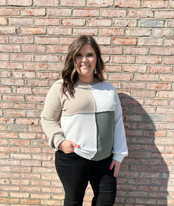 Huntress Colorblock Knit Top