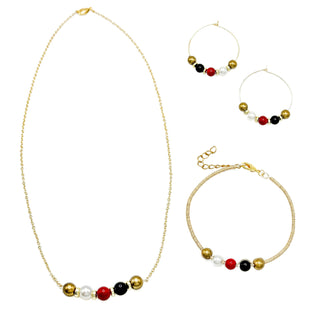His-Story Colorful Bead Bar Necklace