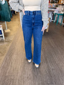 HR Dark Denim Wide Leg