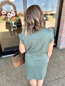 Pine Pocket Mini Dress