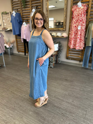 Blue Skies Chambray Dress