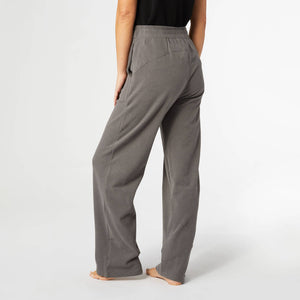 Charcoal Smooth Wide Leg Pant