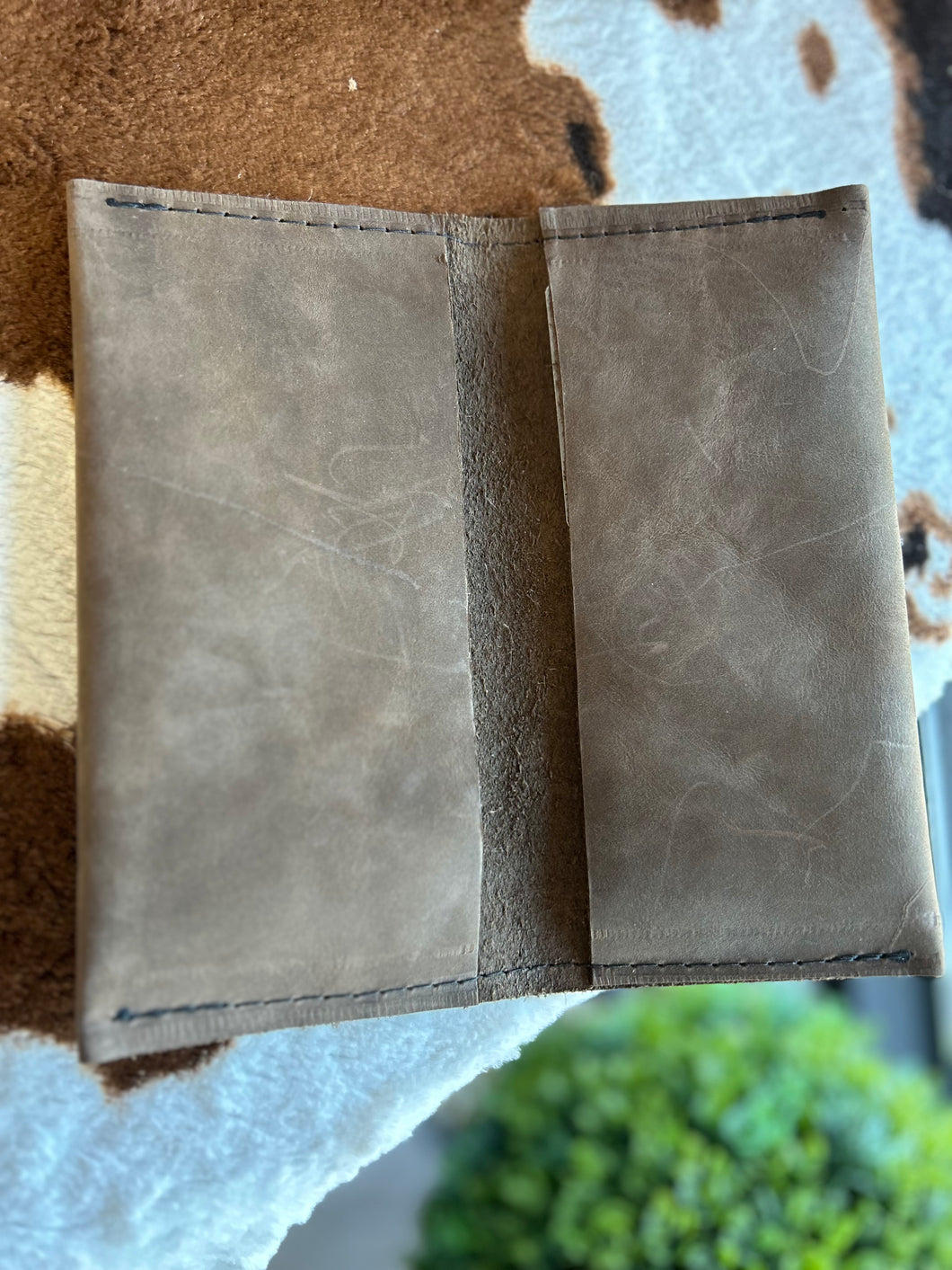 Leather Checkbook Cover