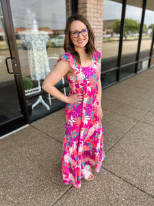 Island Bloom Maxi Dress