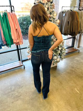 Teal Temptation Velvet Tank