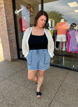 Load image into Gallery viewer, Beach Breeze Chambray Shorts