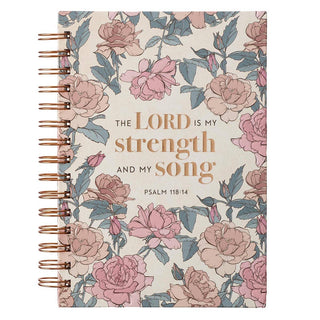 My Strength & My Song Pink Rose Journal