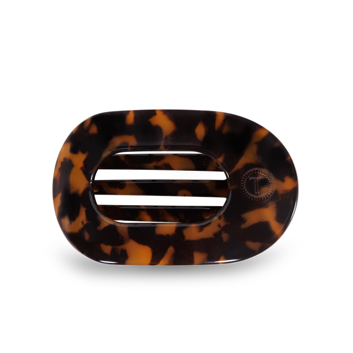Round Flat Hair Clip | Medium | Tortoise
