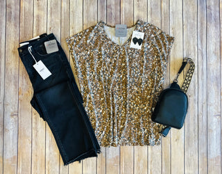 Soft Leopard Pocket Top