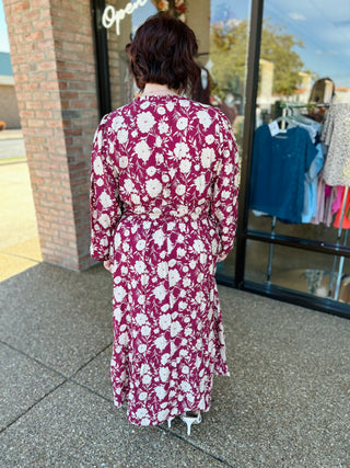 Mulberry Meadow Long Sleeve Maxi Dress