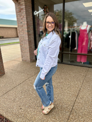 The Everything White Jean Jacket