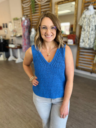 Sapphire Luxe Knit Tank