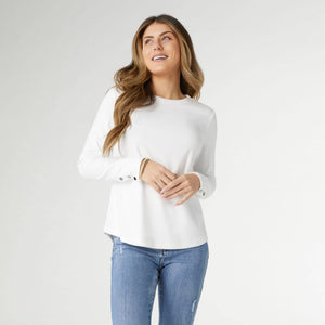 Scarlet Soft Knit Cuff Detail Top