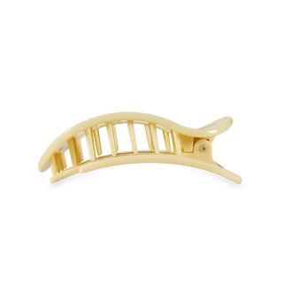 Flat Round Hair Clip | Medium | Butter Yellow