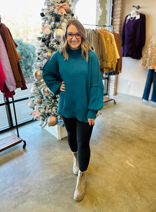 Easy Days Sweater in Teal
