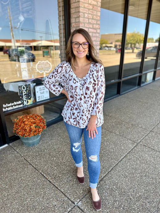 Leopard Print Blouse