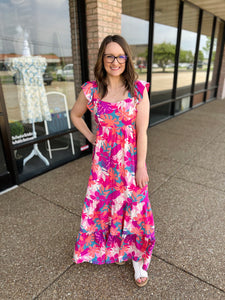 Island Bloom Maxi Dress