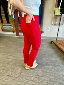 Candy Red Stretch Slacks