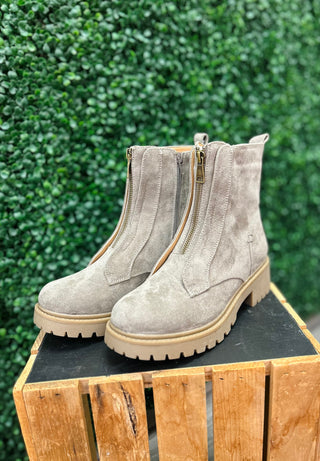 Grey Unzip Meet Boot