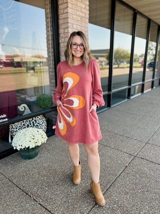 The Autumn Bloom Sweater Dress