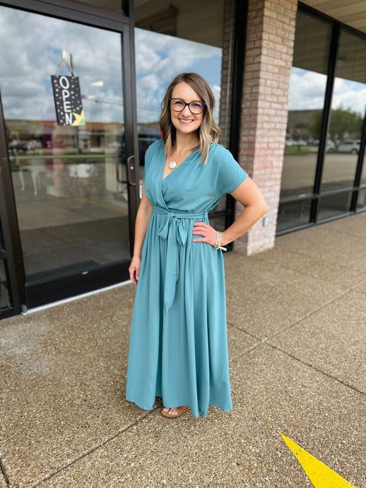 Tidewater Teal Maxi Dress