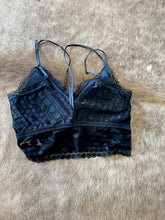 Load image into Gallery viewer, Black Emmy Silk Bralette