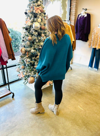 Easy Days Sweater in Teal