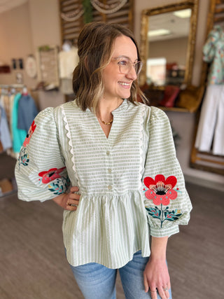 Blooming Breeze Puff Sleeve Top