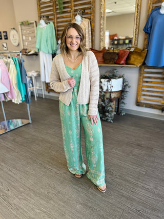 Breezy Days Cardigan in Tan