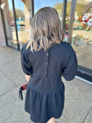 Black Vogue Mini Dress