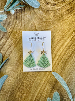 Put A Bow On It Tree Earrings