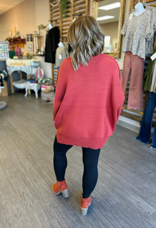 Easy Days Sweater in Rust