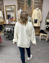 Load image into Gallery viewer, Ivory Solid Knit Sweater