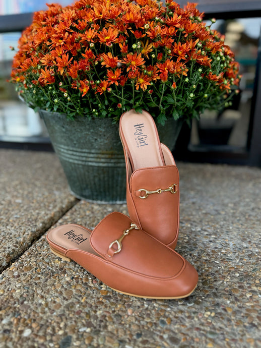 Cognac Charmer Flats