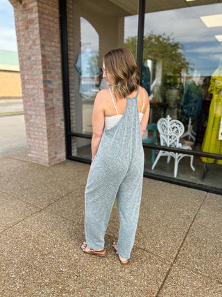 Meadow Mist Ribbed Jumpsuit