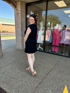 The Noir Flutter Dress