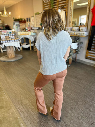 Grey Chenille Chic Sweater Top