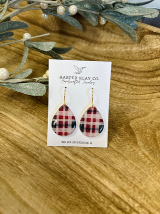 Festive Plaid Earrings