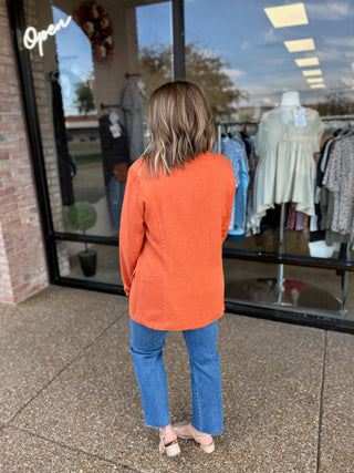 Pumpkin Spice Casual Blazer