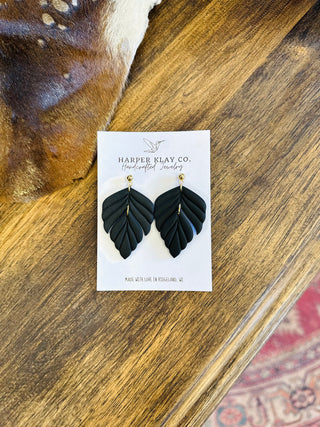 Twilight Harvest Leaf Earrings