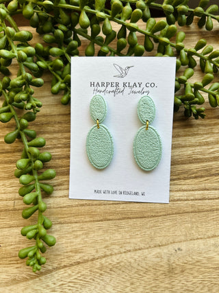 Soft Drift Oval Earrings