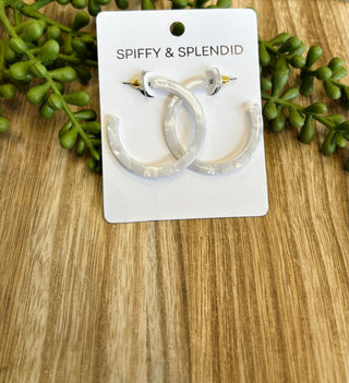 Camy Pearl Hoop Earrings