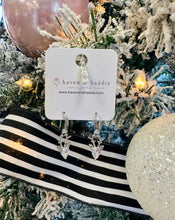 Load image into Gallery viewer, Silver Reindeer Hook Earrings